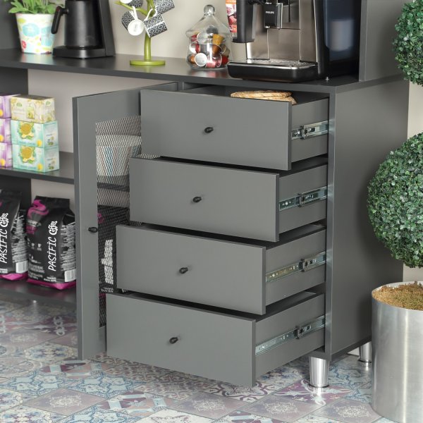 Grano skåp 140 cm - Antracit Grano skåp 140 cm - Antracit