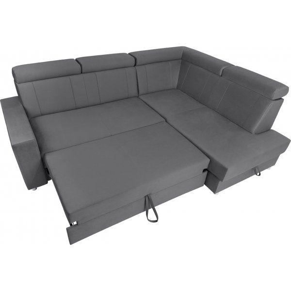 Canapé d\\\'angle Lone avec bout ouvert à droite - Gris Canapé d\\\'angle Lone avec bout ouvert à droite - Gris