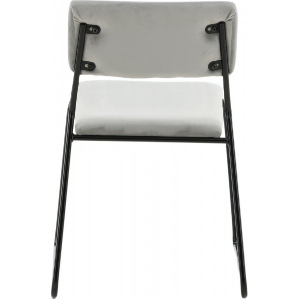 Chaise Frequency - Velours gris clair Chaise Frequency - Velours gris clair