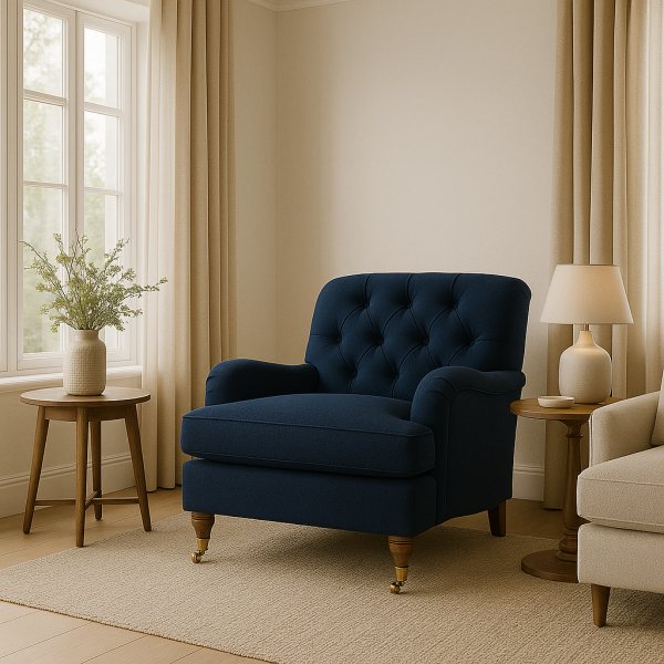 Howard Barkley fåtölj - Mörkblå Howard Barkley fåtölj - Mörkblå