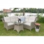 Denver hrngrupp i konstrotting 4 sittplatser - Natur + Textilskydd fr mbler