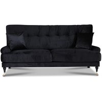 Adena 2-sits soffa - Svart sammet Adena 2-sits soffa - Svart sammet