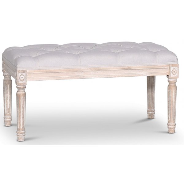 Cholet sittbnk Bredd 80 cm - Antik finish / Linne