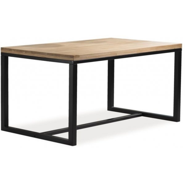 Maleah 180 cm matbord - Svart/ek
