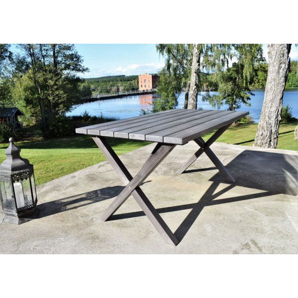 Table � manger Scottsdale 150 cm - Shabby Chic Gris