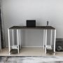 Academy skrivbord 125,2 x 60 cm - Vit/mrkgr