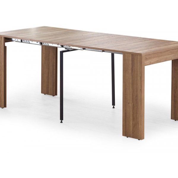 Ditte matbord 42-198 cm - Brunbetsat ek-fanèr Ditte matbord 42-198 cm - Brunbetsat ek-fanèr