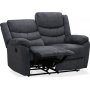 Tampa manuell 2-sits reclinersoffa - Gr tyg