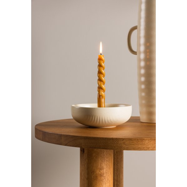 Bougeoir Posh 18 x 6 cm - Beige/Noir Bougeoir Posh 18 x 6 cm - Beige/Noir