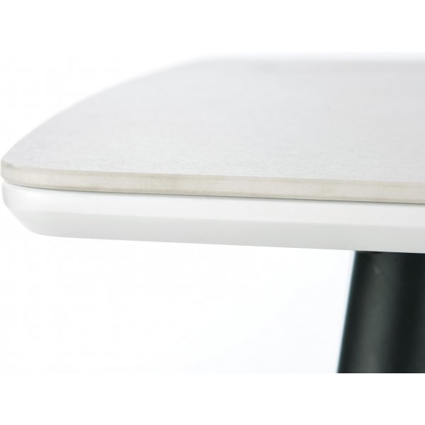 Table à manger Marco 120 x 70 cm - Marbre blanc/noir Table à manger Marco 120 x 70 cm - Marbre blanc/noir