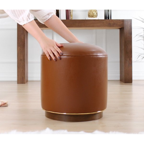 Milotte sittpuff - Mörkbrun Milotte sittpuff - Mörkbrun