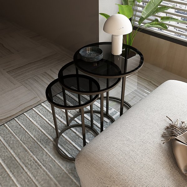 Kyoto satsbord Ø34/42/50 cm - Svart Kyoto satsbord Ø34/42/50 cm - Svart