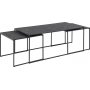 Infinity soffbord trio 120 x 60 cm - Svart