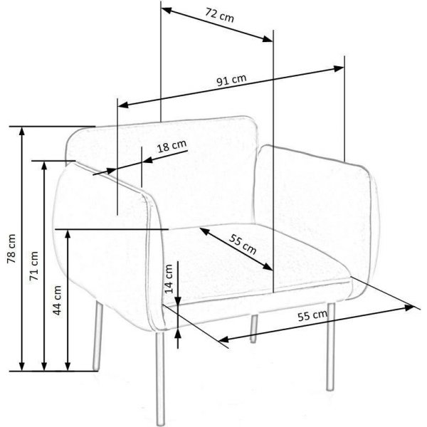 Brasil fåtölj - Grå Brasil fåtölj - Grå