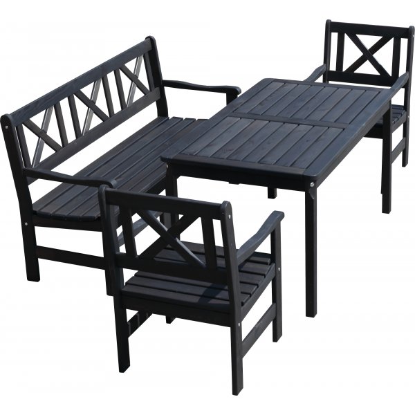 Bankgroep Europa - Klassiek zwart + Vlekverwijderaar voor meubels