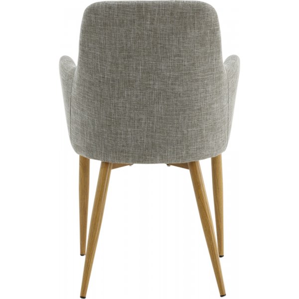 Fauteuil Paolo - Gris clair/chêne Fauteuil Paolo - Gris clair/chêne