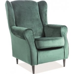 Fauteuil Baron - Velours vert