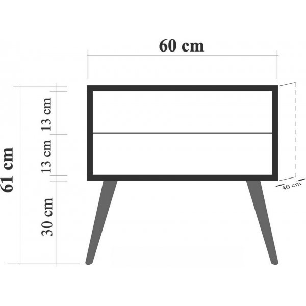 City - Table de chevet Désert - Beige City - Table de chevet Désert - Beige