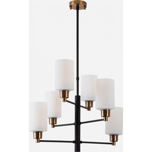 Arve taklampa 10175 - Svart/antik/vit