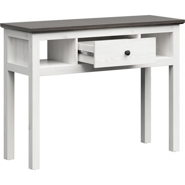 Table console Hesen 114 x 41 cm - Blanc/noir Table console Hesen 114 x 41 cm - Blanc/noir