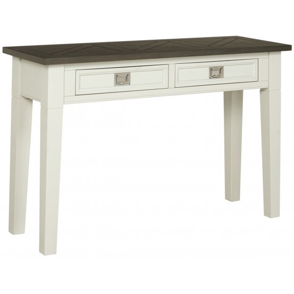 Marstrand avlastningsbord med 2 ldor 120x40 cm - Rkbetsat lackerad ekfanr