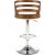 Tabouret de bar Pelican 109 - Crme/noyer