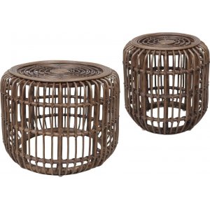 Edsta satsbord set 60/45 cm - Brun