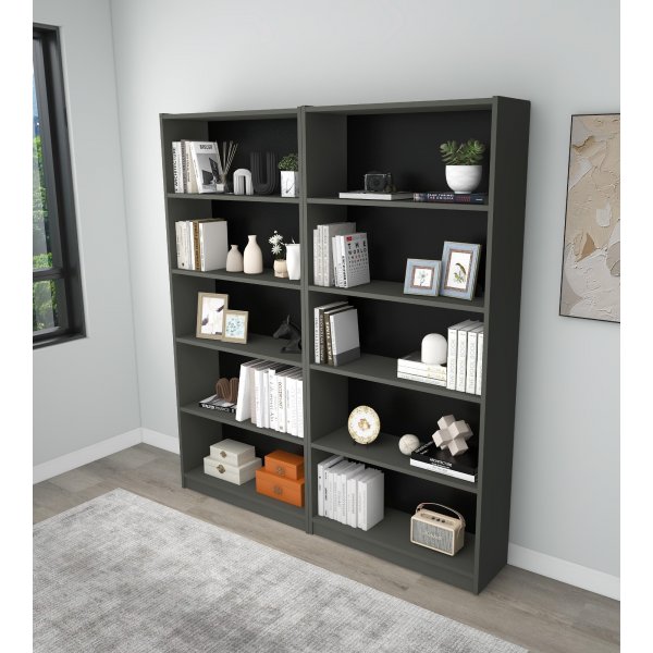 Bibliothèque Bigs - Gris foncé Bibliothèque Bigs - Gris foncé