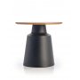 Satsbord 70/50 cm svart / Natur