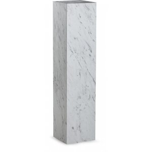 Stone piedestal 90 cm - Vit marmor (Laminat)