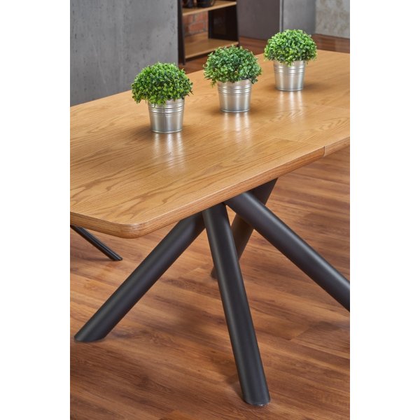 Horst matbord 150-210 x 90 cm - Ek/svart Horst matbord 150-210 x 90 cm - Ek/svart