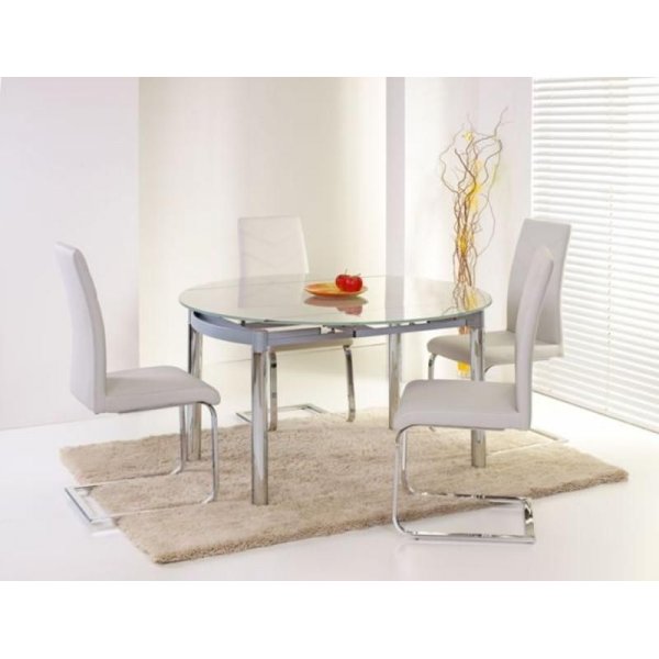 Finn runt bord 80-130 cm - Glas