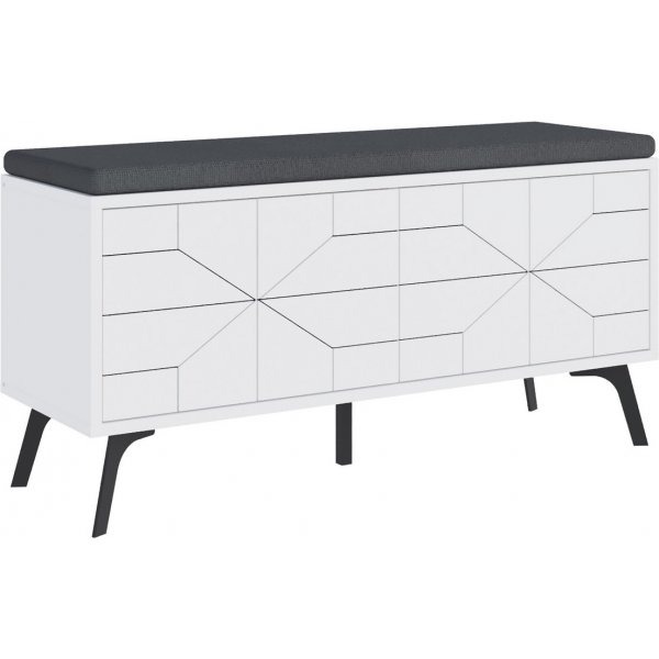 Banc d\\\'entrée Dune - Blanc Banc d\\\'entrée Dune - Blanc