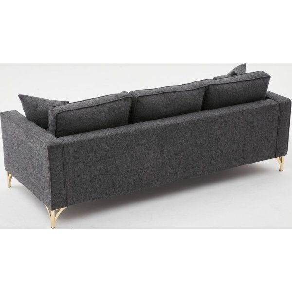 Canap 3 places Berlin - Anthracite/or