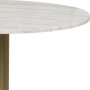 Corby matbord 80 cm - Vit marmor