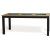 Matbord 180x90 cm ek med svarta plattor