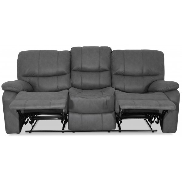 Canap inclinable 3 places Manhattan - PU gris + Dtachant pour meubles