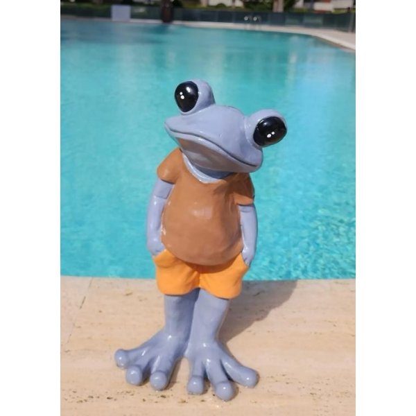 Kurbaga tuindecoratie - Veelkleurig