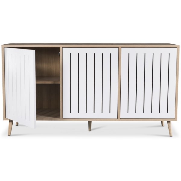 Trend skänk 150 cm - Ekfanér / Vit Trend skänk 150 cm - Ekfanér / Vit