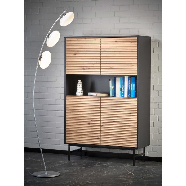 Armoire Laguna - Chêne artisanal/noir Armoire Laguna - Chêne artisanal/noir