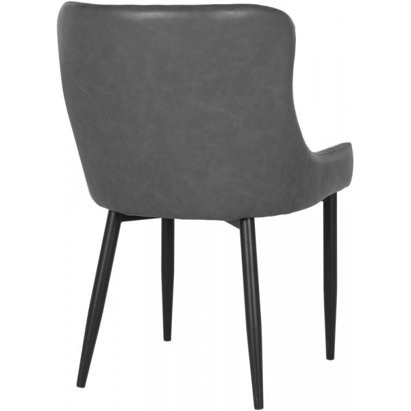 Boston Matstol - Mrkgr/svart