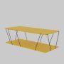 Labranda salontafel 120 x 50 cm - Geel/zwart