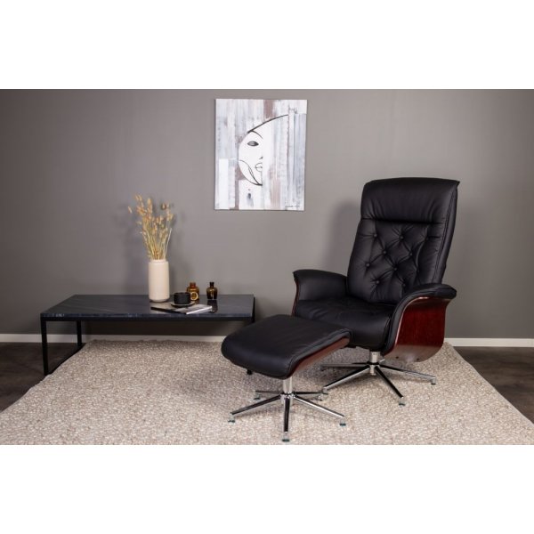 Table basse Kvarnbacken 120 x 60 cm - Marbre noir/gris Table basse Kvarnbacken 120 x 60 cm - Marbre noir/gris