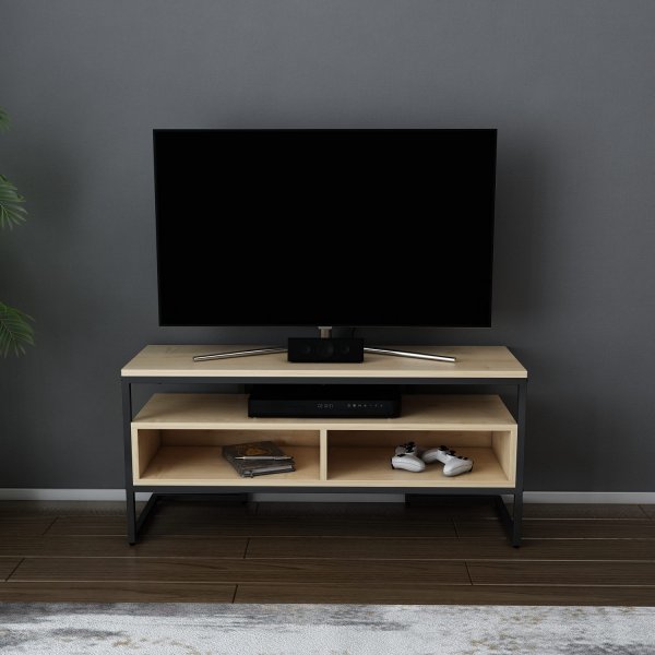 Merrion TV-bänk - Svart/ek Merrion TV-bänk - Svart/ek