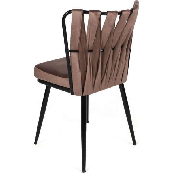 Ensemble de chaises de salle à manger Kozako - Marron clair/noir Ensemble de chaises de salle à manger Kozako - Marron clair/noir