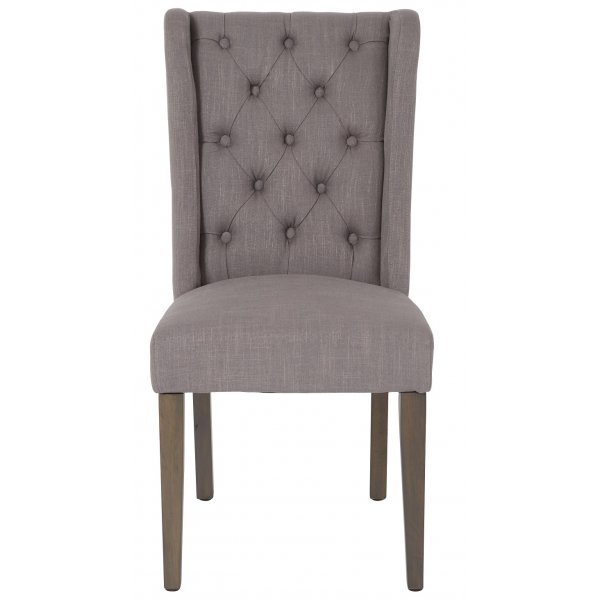 William stol - Gr� (tyg)/bruna ben