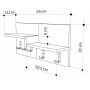 Harmon kledinghanger - Licht mokka/wit