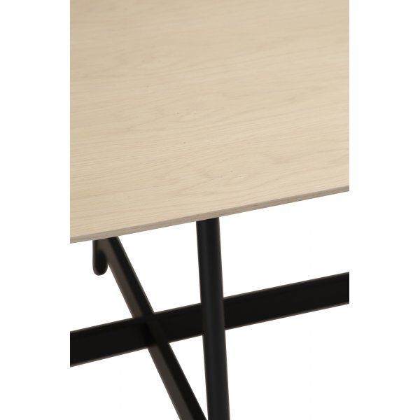 Table  manger Ooid 220 x 110 cm - Placage chne/noir