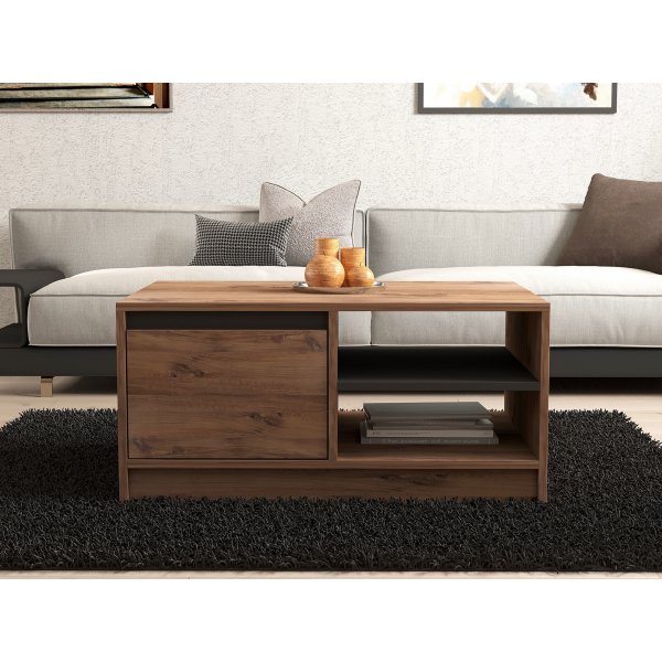 Table basse Kaya 90 x 60 cm - Pin/anthracite Table basse Kaya 90 x 60 cm - Pin/anthracite