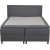 Lit coffre d'appoint avec rangement et tte de lit - 160 x 200 cm - Gris clair